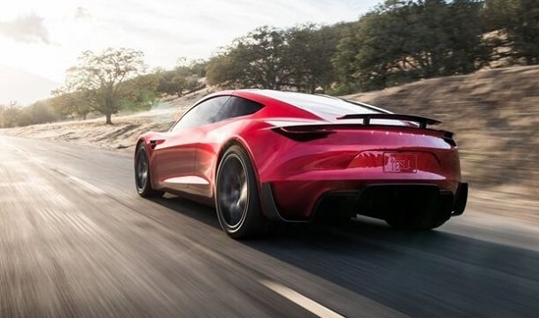 đuôi xe Tesla Roadster