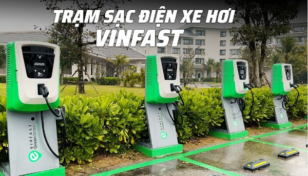 trạm sạc ô tô điện vinfast tại vĩnh phúc