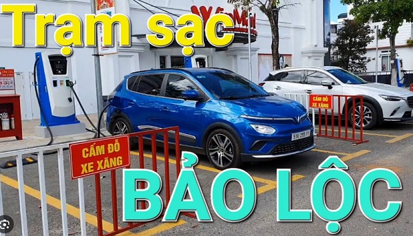 trạm sạc vinfast bảo lộc lâm đồng