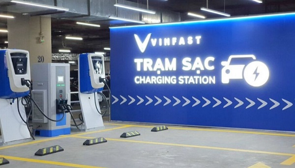 trạm sạc xe điện vinfast tại an giang